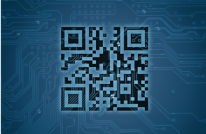 blue qr